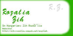 rozalia zih business card